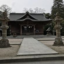 松江神社、拝殿。