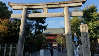 江戸時代に建てられた石鳥居