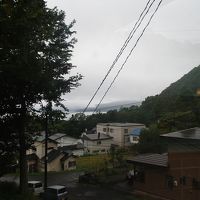 雨だったので支笏湖の眺望はほとんで見えず...