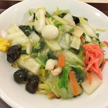 海鮮塩あんかけ焼きそば