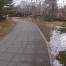 4月上旬の散策コース、もう残雪も少なくて快適に歩けました