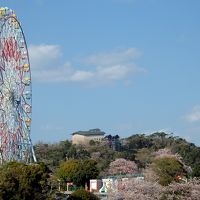 遊園地パルパルの観覧車が見えます。