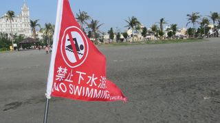 遊泳禁止ですがほっこりする海岸でした