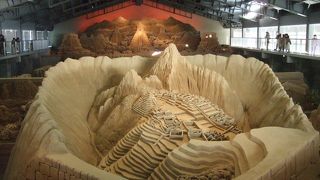 砂の彫刻である「砂像」を展示する美術館