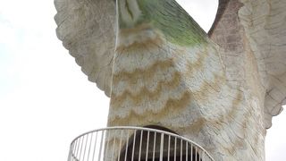 絶景の鳥の形をした展望台
