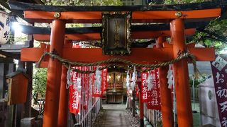 赤い鳥居が並びます