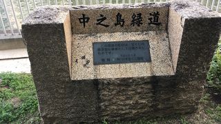 中之島公園　西の道。