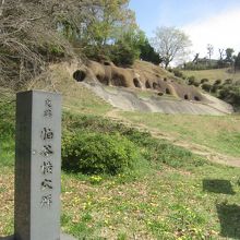 柏谷公園の奥には柏谷横穴群がありました