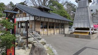 無料の足湯コーナー・・・