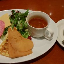 ムーミンカフェの朝ご飯