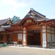 工事中の本丸御殿