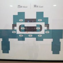 ３階のフロア地図。白菜は３０２号室です。