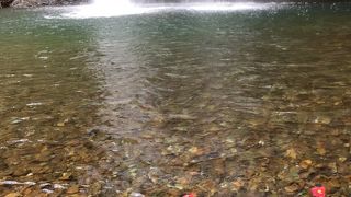 裏見の滝　夏は泳げます。