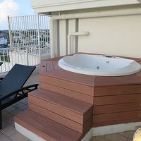 コーナースイートと言えば、ジャグジー。　ふ～まったり