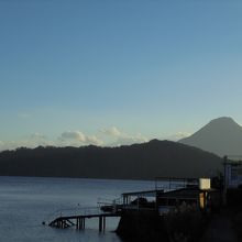 池田湖からも見えます