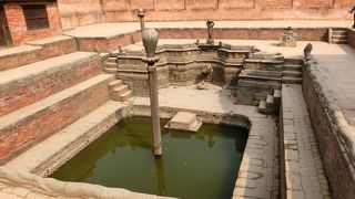 中庭に入って見学