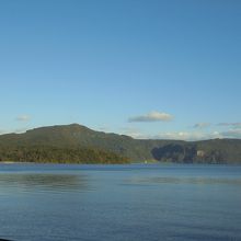 静かな冬の池田湖