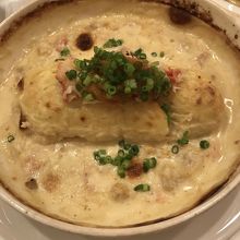 アラカルトから注文した「北海道クネル」