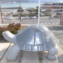 亀山八幡宮の亀の像
