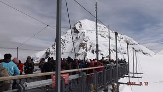 まさに「Top of Europe」、アルプスの秀麗な峰々と氷河が眼前に拡がっています