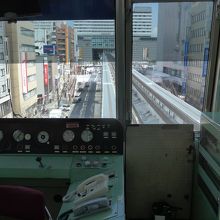 最後尾車両からの風景
