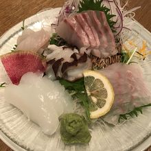 熊本のお刺身。すごく新鮮！