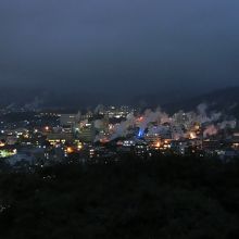 夜の展望台からの風景