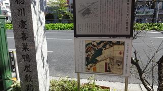 当時の面影はないが、石碑がそれを知らせている。