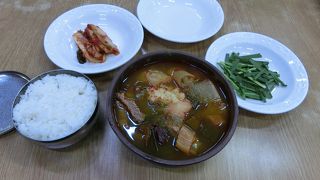 大邱の名物、タロクッパが食べれます。