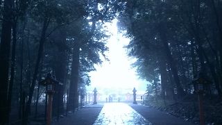 鳥居からの風景が良いです。