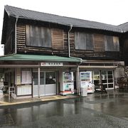 湯谷温泉駅:古い木造駅舎