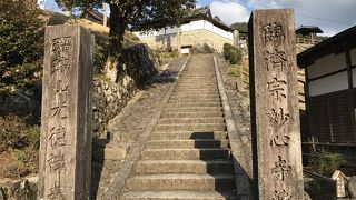 妻籠宿にある寺