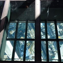 建物から都内展望窓