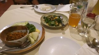 めずらしいタイ南部料理