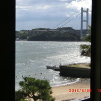 客室から大橋が
