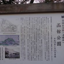 函館公園　説明看板