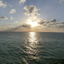 下地島からの夕日