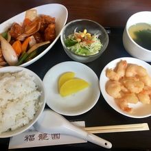 ランチセット酢豚