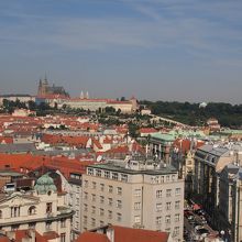 プラハ城方面の眺め