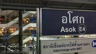 駅前に大きなショッピングモール。