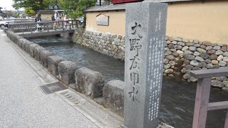 長町武家屋敷跡を流れる用水