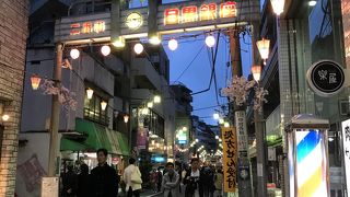中目黒駅近くの商店街