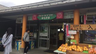 想像していたよりも小さい道の駅だった(>_<)