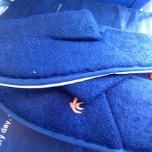 頂いたスリッパ