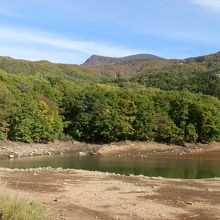 渇水期の為、底が見えます。