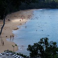 ホテル下のビーチ