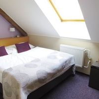 最上階=4Fは屋根裏的な部屋。でも気に入りました。