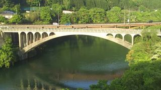 高山線から眺める神通川