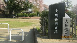 長岡京の太極殿跡地が今は一部公園になっています。