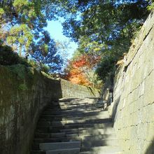 途中の石段は趣があります